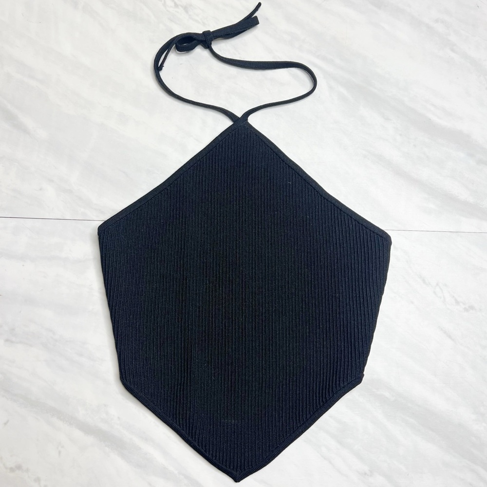 Aritzia Babaton Ribbed Halter Tops XS